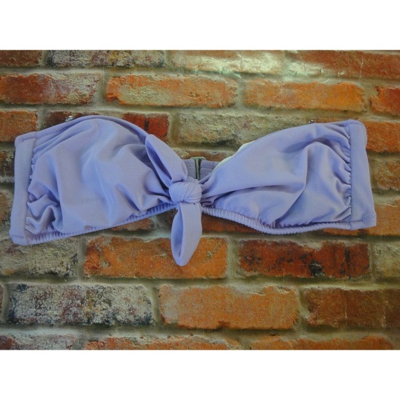Victoria's Secret Other - Victorias secret bikini top only strapless swim wear lavender M swimsuit bow